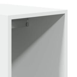 Berkfield Home Wardrobe White 30x50x200 cm Engineered Wood - Size: 30 x 50 x 200 cm - thumbnail 8