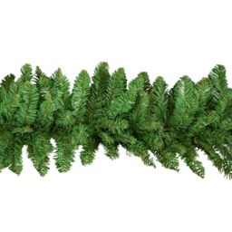 Samuel Alexander 2.7m x 30cm Plain Green Christmas Garland with 260 Bullet Tips - Size: 2.7m x 30 cm - thumbnail 8