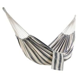 VonHaus 2 Person Striped Double Polycotton Garden Hammock in White - Size: 1 Pack - thumbnail 2