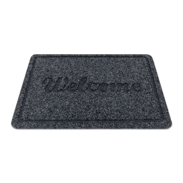 RugsX Welcome 2098 Doormat in Grey - Size: 40 cm x 60 cm - image 1