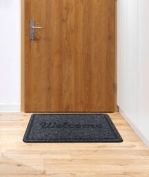 RugsX Welcome 2098 Doormat in Grey - Size: 40 cm x 60 cm - thumbnail 5