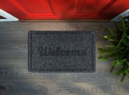 RugsX Welcome 2098 Doormat in Grey - Size: 40 cm x 60 cm - thumbnail 4