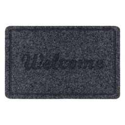 RugsX Welcome 2098 Doormat in Grey - Size: 40 cm x 60 cm - thumbnail 2