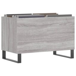 Berkfield Home Record Cabinet Grey Sonoma 74.5x38x48 cm Engineered Wood - thumbnail 3