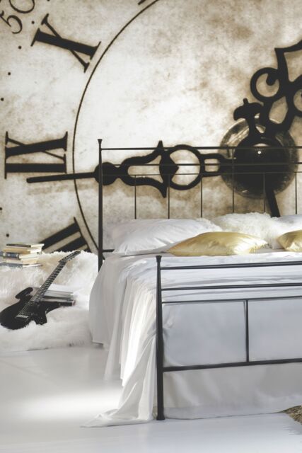 Origin Murals Timepiece Wall Mural in Medium Beige - Size: W350 cm x H280 cm - image 1