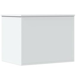 Berkfield Home Storage Box White 60x42x46 cm Engineered Wood - Size: 60 x 42 x 46 cm - thumbnail 3