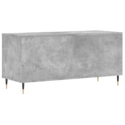 Berkfield Home Record Cabinet Concrete Grey 100x38x48 cm Engineered Wood - Size: 100 x 38 x 48 cm - thumbnail 6