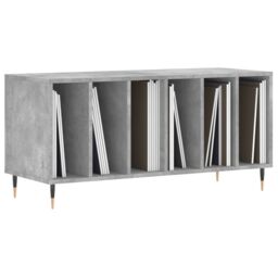 Berkfield Home Record Cabinet Concrete Grey 100x38x48 cm Engineered Wood - Size: 100 x 38 x 48 cm - thumbnail 3