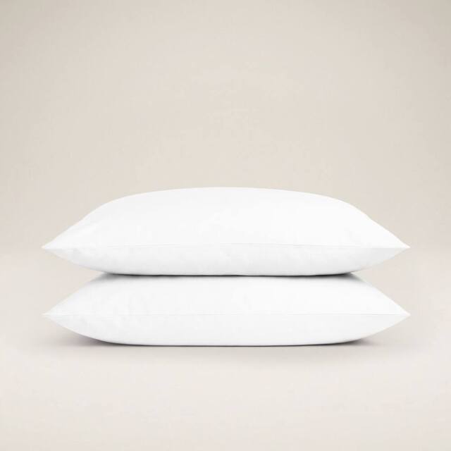 Bedable 100% Cotton Pillowcase Pair Sateen 460 Thread Count in White - Size: Standard Pillow Case - image 1