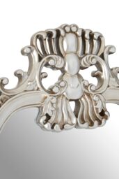 Orsina Champagne Decorative Swirl Design Wall Mirror, Distinctive Mirror With Cartouche Frame, Perfect For Gifting in Gold - thumbnail 3