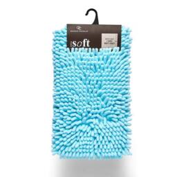 GAVENO CAVAILIA Miami Chenille Loop Bath Mat in Turquoise