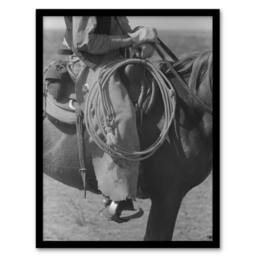 Artery8 Russell Lee Cowboy Regalia & Equipment Photograph Framed Art Print in Grey - Size: A4 - thumbnail 1