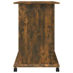 Berkfield Home Computer Desk Smoked Oak 80x50x75 cm Engineered Wood in Brown - Size: 80 x 50 x 75 cm - thumbnail 7