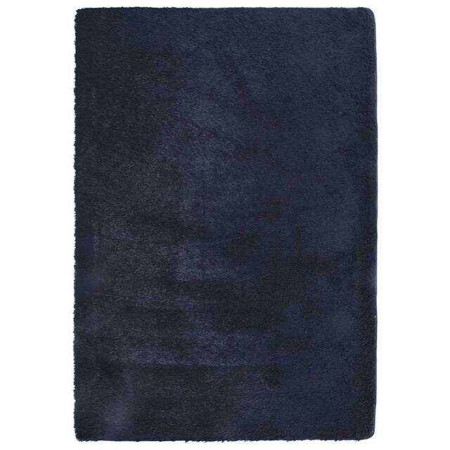 Berkfield Home Shaggy Rug High Pile NAVARRA Navy 160x230 cm Polyester - Size: Medium - image 1