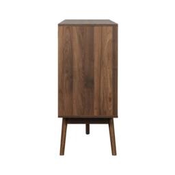 sweeek 2-door scandi-style buffet with wood effect in Dark Brown - thumbnail 9