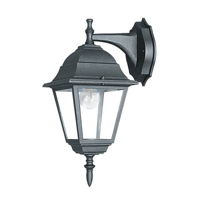 Netlighting ROMA Outdoor DOWN Wall Lanterns Black IP44 19.5x35x14.6cm - Size: 19.5x35x14.6 cm