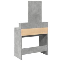 Berkfield Home Beautiful Dressing Table with Mirror Concrete Grey 80x41x144.5 cm - thumbnail 6