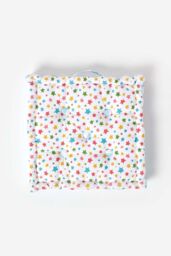 Homescapes Cotton Multi Coloured Stars Floor Cushion - Size: 50 cm x 50 cm - thumbnail 3