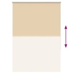 Berkfield Home Roller Blind Blackout Beige 95x130 cm Fabric Width 90.7 cm Polyester - thumbnail 9