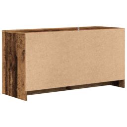 Berkfield Home TV Cabinet Old Wood 102x37.5x52.5 cm Engineered Wood in Brown - thumbnail 6