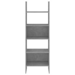 Berkfield Home Book Cabinet Concrete Grey 60x35x180 cm Engineered Wood - Size: 60 x 35 x 180 cm - thumbnail 3