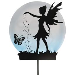 mysmartbuy Fairy & Butterfly Silhouette Solar Powered Garden Stake Light Outdoor Decoration - Measures H50cm x W25cm x D4cm - thumbnail 3