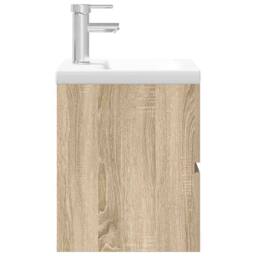 Berkfield Home 2 Piece Bathroom Furniture Set Sonoma Oak Engineered Wood in Tan - thumbnail 7