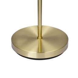 Happy Homewares Designer Chic Floor Lamp with Brushed Metal Base & Glass Shade in Green - thumbnail 8