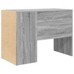 Berkfield Home Writing Desk Grey Sonoma Wood Standard Storage - thumbnail 6