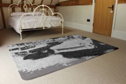 Benjamin Tate Design Cool Cars Satin Silver Rug in Natural - Size: Large - thumbnail 3