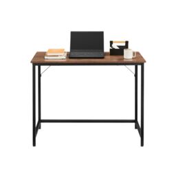 Rafaelo Mobilia Industrial Rustic Computer Desk Home Office Workstation in Brown - thumbnail 5