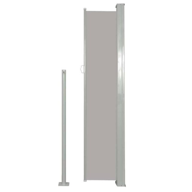 Berkfield Home Patio Retractable Side Awning 120x500 cm Grey - image 1