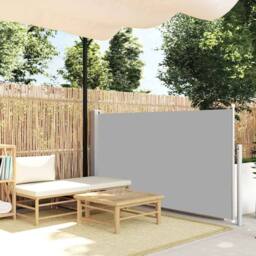 Berkfield Home Patio Retractable Side Awning 120x500 cm Grey - thumbnail 2