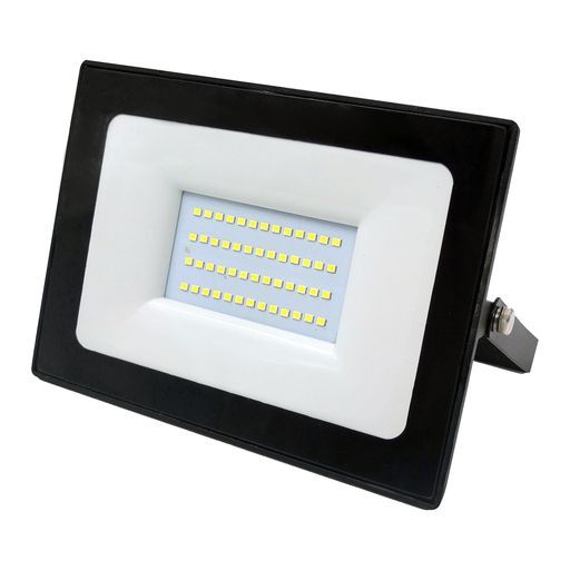 ENER-J LED SMD Non PIR Floodlight IP65 50W 4000Lm, 6000K (Pack of 2) in White - Size: 25 cm diameter x 19 cm high - image 1