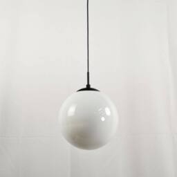 First Choice Lighting Grosvenor - Black Pendant Light with Glass Globe - thumbnail 5