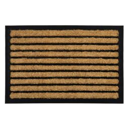 JVL Tuffscrape Coir Lines, 40x60cm, Lines in Brown - Size: 40 cm x 60 cm - thumbnail 2