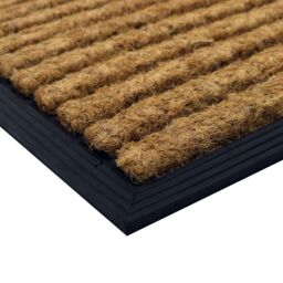 JVL Tuffscrape Coir Lines, 40x60cm, Lines in Brown - Size: 40 cm x 60 cm - thumbnail 4