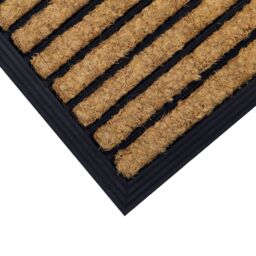 JVL Tuffscrape Coir Lines, 40x60cm, Lines in Brown - Size: 40 cm x 60 cm - thumbnail 3