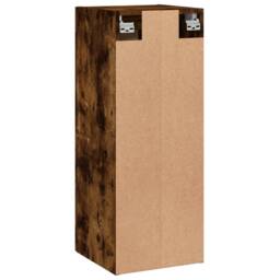 Berkfield Home Wall Mounted Cabinet Smoked Oak 34.5x34x90 cm Engineered Wood in Brown - thumbnail 9
