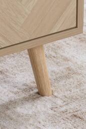 Birlea Herringford 1 Drawer Coffee Table with storage Oak Parquet Design in Brown - Size: 1 Pack - thumbnail 7
