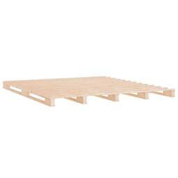 Berkfield Home Pallet Bed 160x200 cm Solid Wood Pine in Natural - thumbnail 4