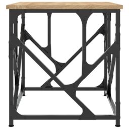 Berkfield Home Coffee Table Sonoma Oak 45x45x47.5 cm Engineered Wood in Brown - thumbnail 5