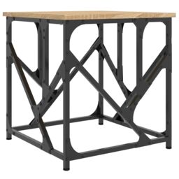 Berkfield Home Coffee Table Sonoma Oak 45x45x47.5 cm Engineered Wood in Brown - thumbnail 2