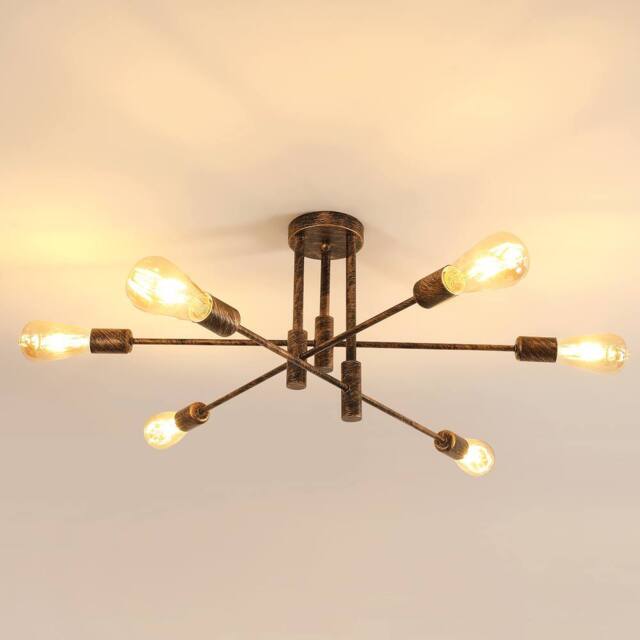Pheashine Antique Bronze Ceiling Light Industrial Flush Mount - image 1