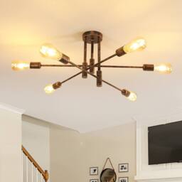 Pheashine Antique Bronze Ceiling Light Industrial Flush Mount - thumbnail 2
