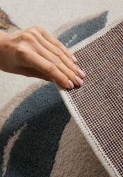 THE RUGS Majoli Handwoven Wool Jute Rug Scandinavian Boho Style 10mm Pile in Beige - Size: 120 cm x 170 cm - thumbnail 4