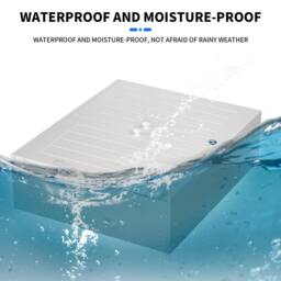 Kelvenix Double Door Bathroom Cabinet Wall-Mount in White - thumbnail 5