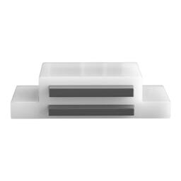 Kelvenix Double Door Bathroom Cabinet Wall-Mount in White - thumbnail 3