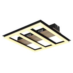 Netlighting Froomy 30cm Semi Flush Ceiling Light Matt Black LED 3000K