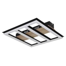 Netlighting Froomy 30cm Semi Flush Ceiling Light Matt Black LED 3000K - thumbnail 2